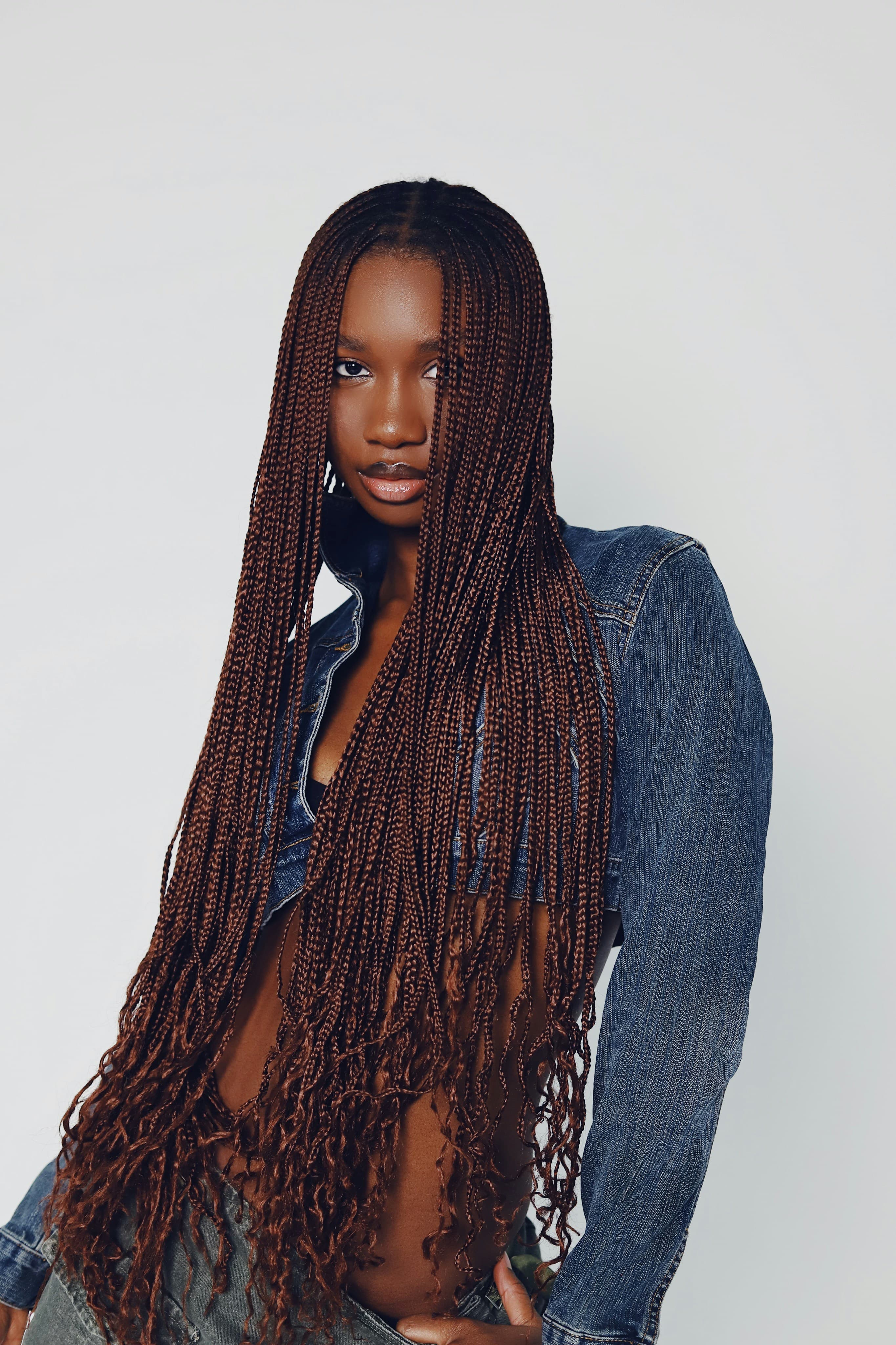 Afro & Caribbean beauty — woman with braids