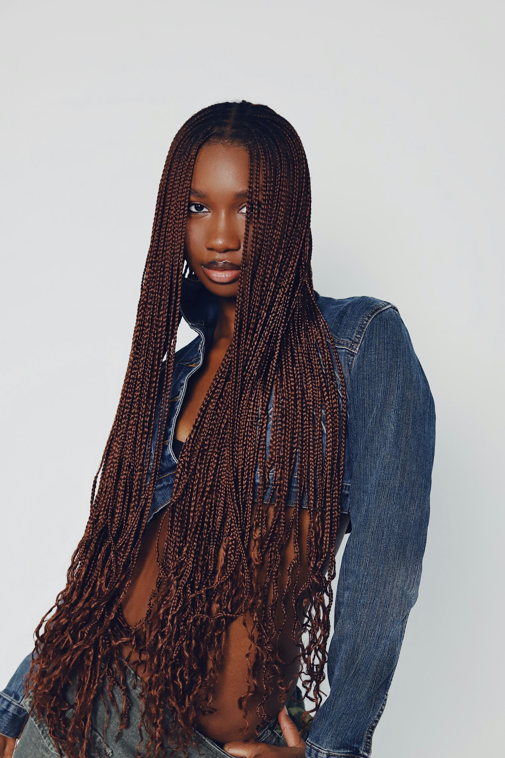 Afro & Caribbean beauty — woman with braids